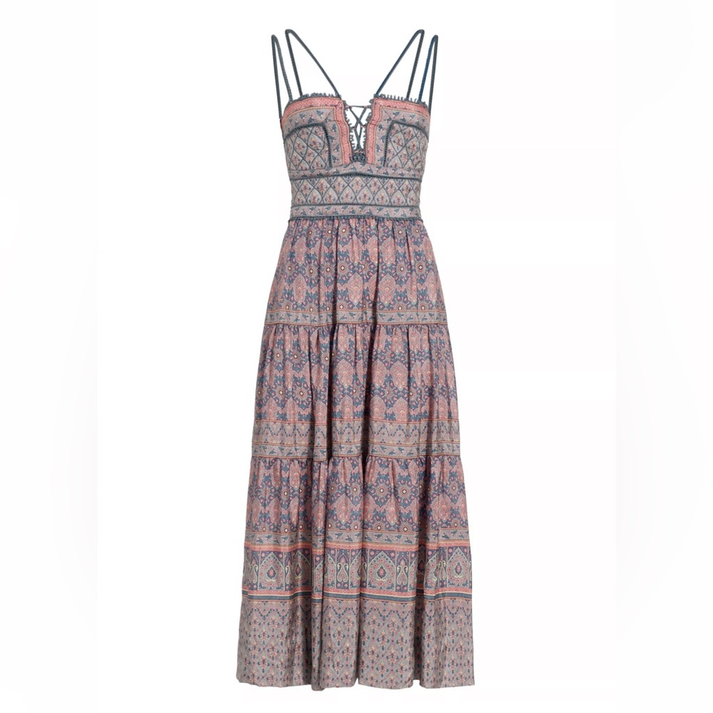 SEA Parker Quilted Midi-Dress in Lilac (sz 4)